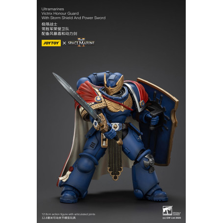 Joytoy - Marines Espaciales II - Ultramarines Victrix Guardia de Honor con Escudo de Tormenta y Espada de Poder