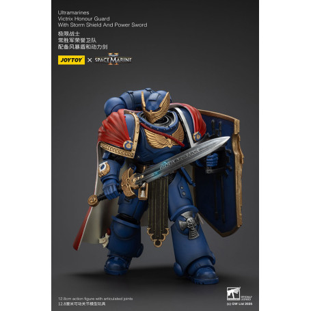 Joytoy - Marines Espaciales II - Ultramarines Victrix Guardia de Honor con Escudo de Tormenta y Espada de Poder