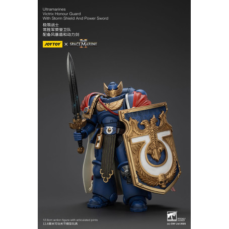 Joytoy - Marines Espaciales II - Ultramarines Victrix Guardia de Honor con Escudo de Tormenta y Espada de Poder