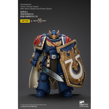 Joytoy - Marines Espaciales II - Ultramarines Victrix Guardia de Honor con Escudo de Tormenta y Espada de Poder