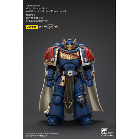 Joytoy - Marines Espaciales II - Ultramarines Victrix Guardia de Honor con Escudo de Tormenta y Espada de Poder