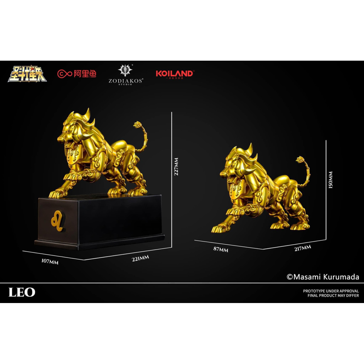 Zodiakos Studio - Tela Leo - Tótem León 1/6 - Saint Seiya - Estatua Caballeros del Zodiaco