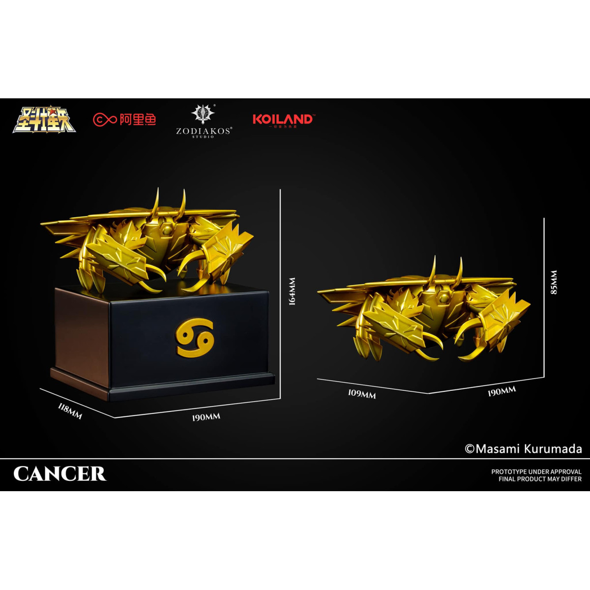 Zodiakos Studio - Tela de Cáncer - Tótem de Cáncer 1/6 - Saint Seiya - Estatua de los Caballeros del Zodiaco