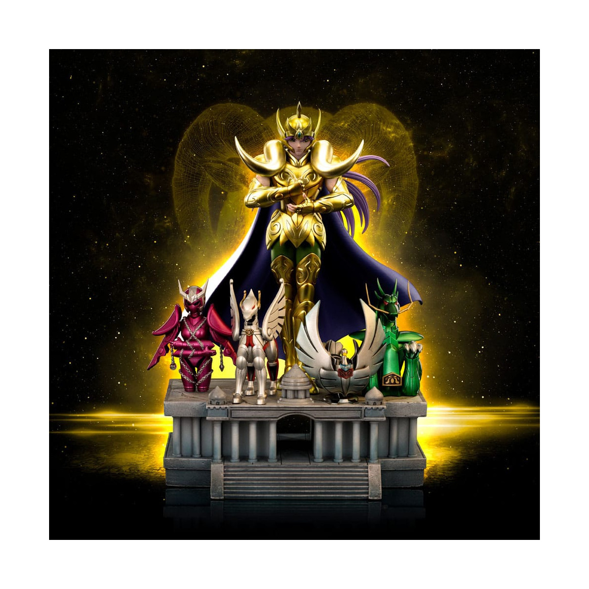 Iron Studios - Saint Seiya - Aries Mu Deluxe Art Escala 1/10 - Caballeros del Zodiaco