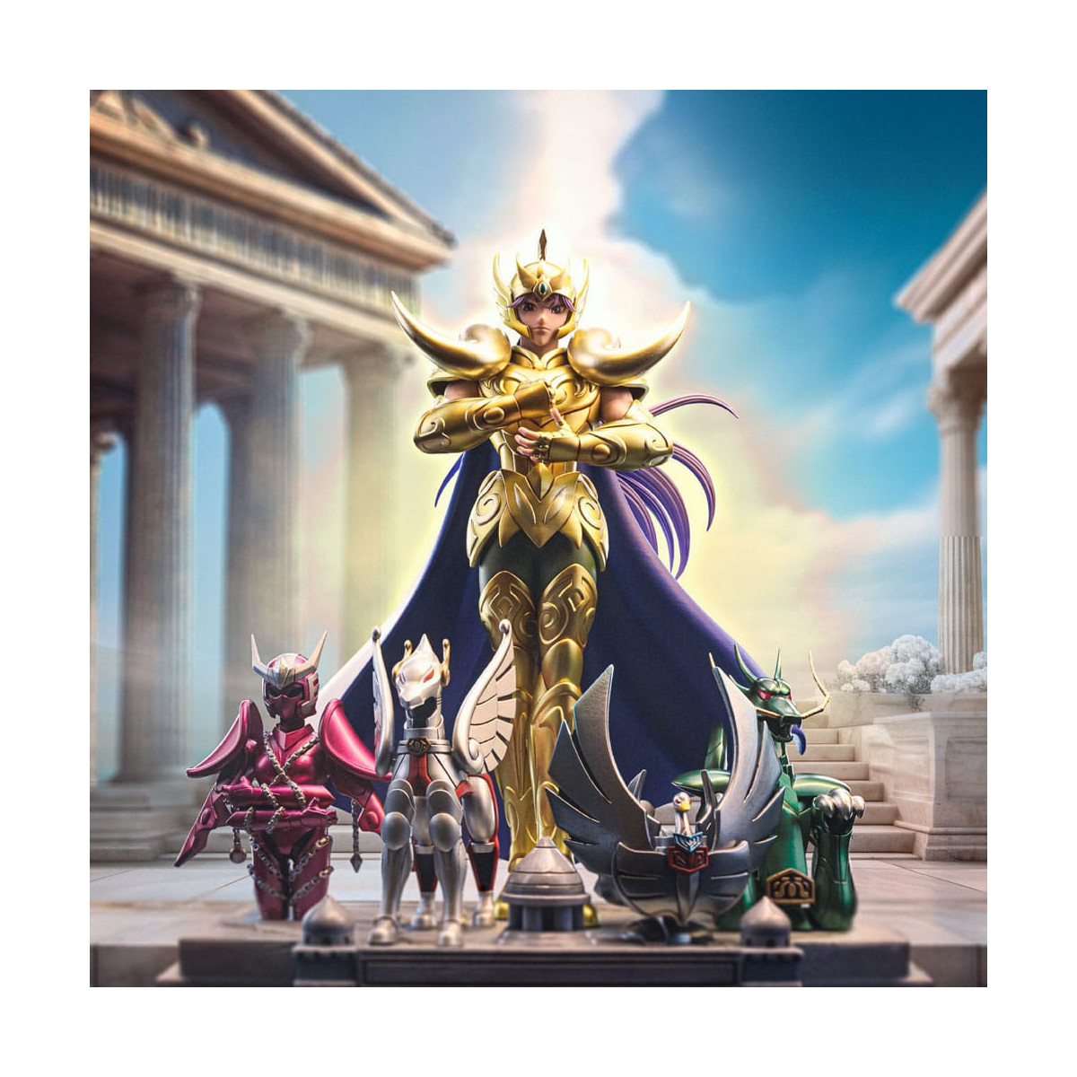 Iron Studios - Saint Seiya - Aries Mu Deluxe Art Escala 1/10 - Caballeros del Zodiaco