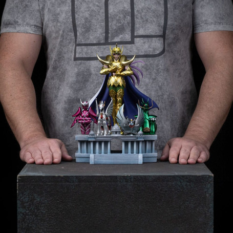 Iron Studios - Saint Seiya - Aries Mu Deluxe Art Escala 1/10 - Caballeros del Zodiaco