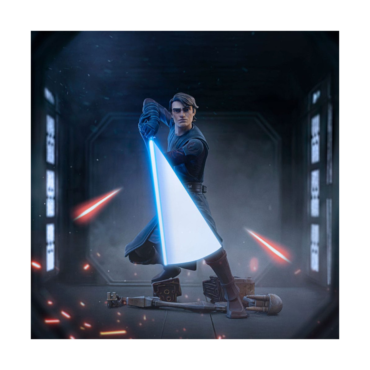 Iron Studios Star Wars Clone Wars - Anakin Skywalker Arte Escala 1/10