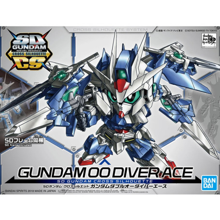 Bandai - Gunpla - Silueta SD Gundam Cross - GUNDAM 00 DIVER ACE