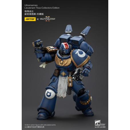JoyToy - Marines Espaciales II - Ultramarines Teniente Titus Edición Coleccionista 1/18 - Warhammer 40000