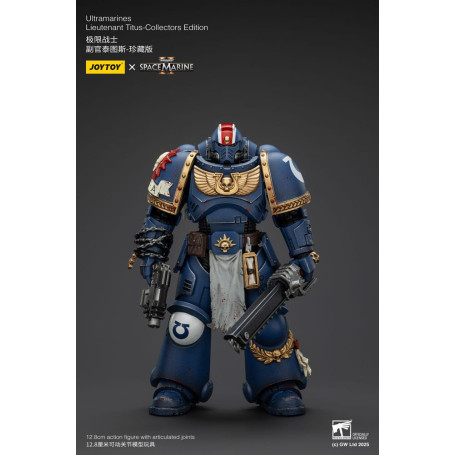 JoyToy - Marines Espaciales II - Ultramarines Teniente Titus Edición Coleccionista 1/18 - Warhammer 40000