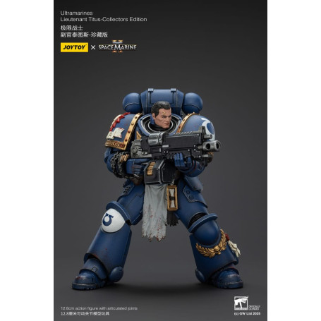 JoyToy - Marines Espaciales II - Ultramarines Teniente Titus Edición Coleccionista 1/18 - Warhammer 40000