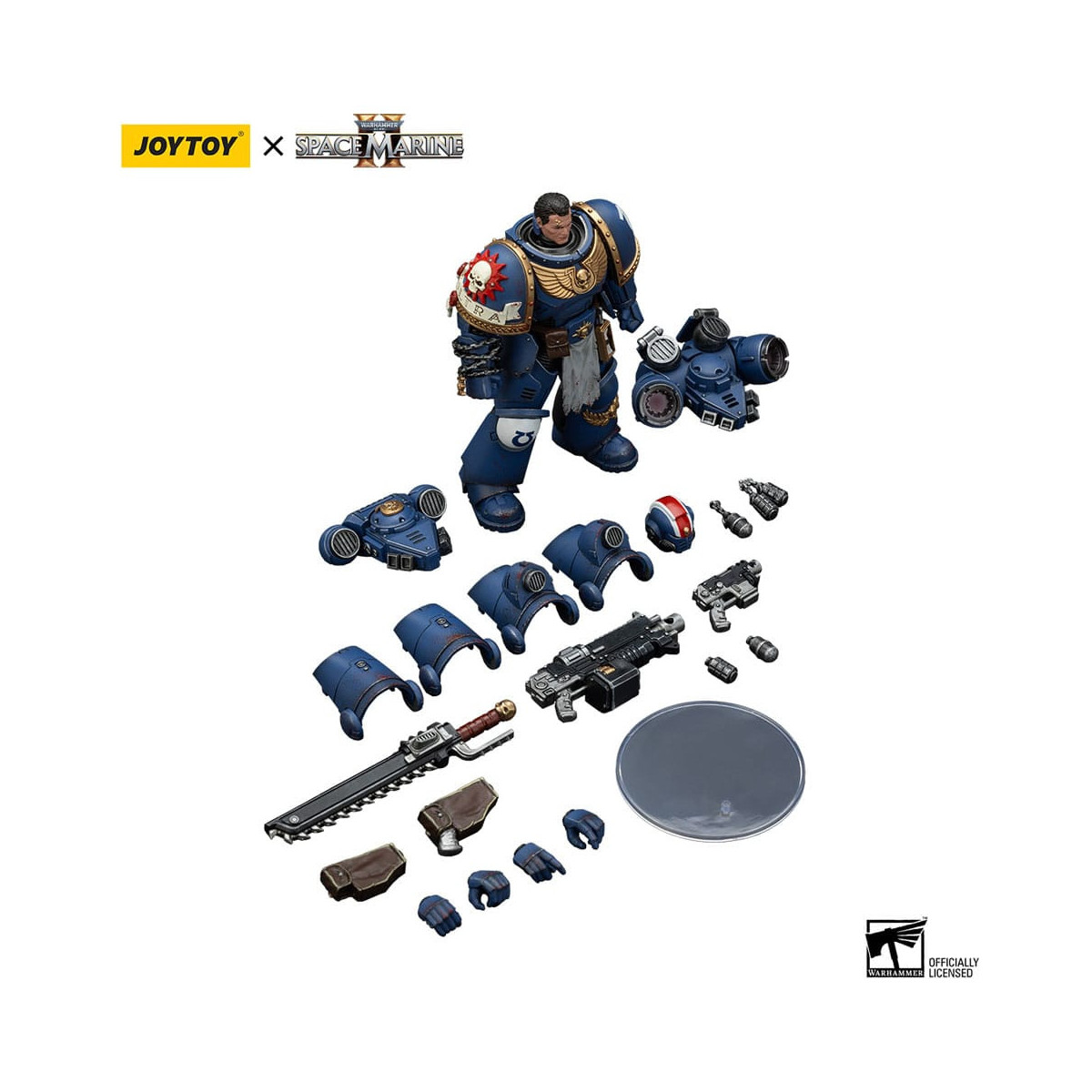 JoyToy - Marines Espaciales II - Ultramarines Teniente Titus Edición Coleccionista 1/18 - Warhammer 40000