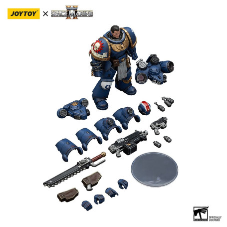 JoyToy - Marines Espaciales II - Ultramarines Teniente Titus Edición Coleccionista 1/18 - Warhammer 40000