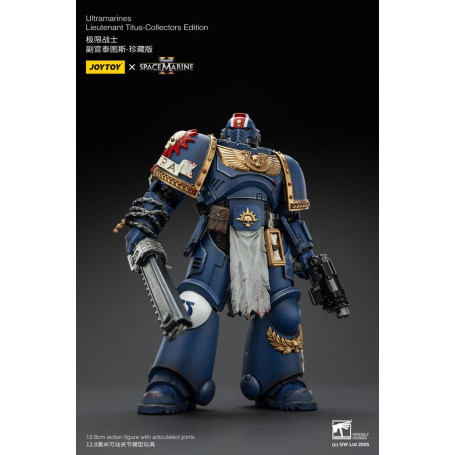 JoyToy - Marines Espaciales II - Ultramarines Teniente Titus Edición Coleccionista 1/18 - Warhammer 40000