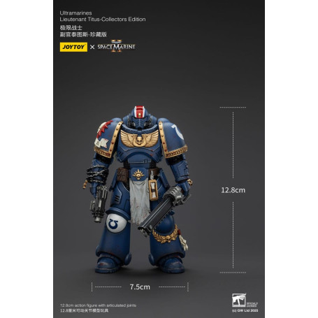 JoyToy - Marines Espaciales II - Ultramarines Teniente Titus Edición Coleccionista 1/18 - Warhammer 40000