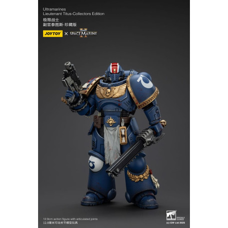 JoyToy - Marines Espaciales II - Ultramarines Teniente Titus Edición Coleccionista 1/18 - Warhammer 40000