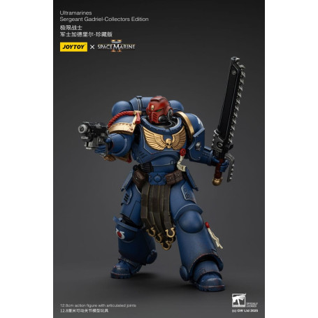 JoyToy - Marines Espaciales II - Ultramarines Sargento Gadriel Edición Coleccionista 1/18 - Warhammer 40000