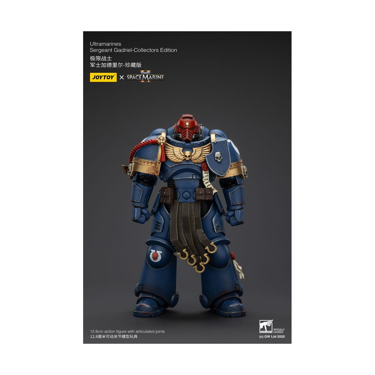 JoyToy - Marines Espaciales II - Ultramarines Sargento Gadriel Edición Coleccionista 1/18 - Warhammer 40000