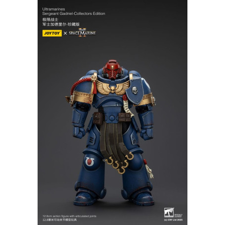 JoyToy - Marines Espaciales II - Ultramarines Sargento Gadriel Edición Coleccionista 1/18 - Warhammer 40000