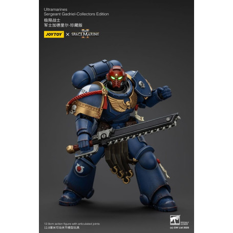 JoyToy - Marines Espaciales II - Ultramarines Sargento Gadriel Edición Coleccionista 1/18 - Warhammer 40000