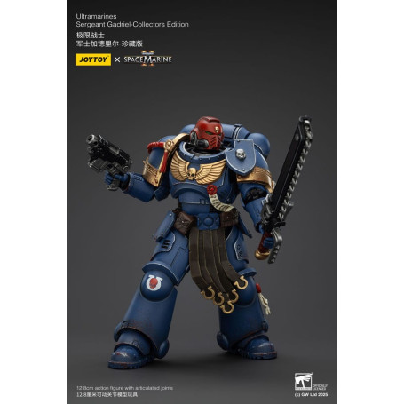 JoyToy - Marines Espaciales II - Ultramarines Sargento Gadriel Edición Coleccionista 1/18 - Warhammer 40000