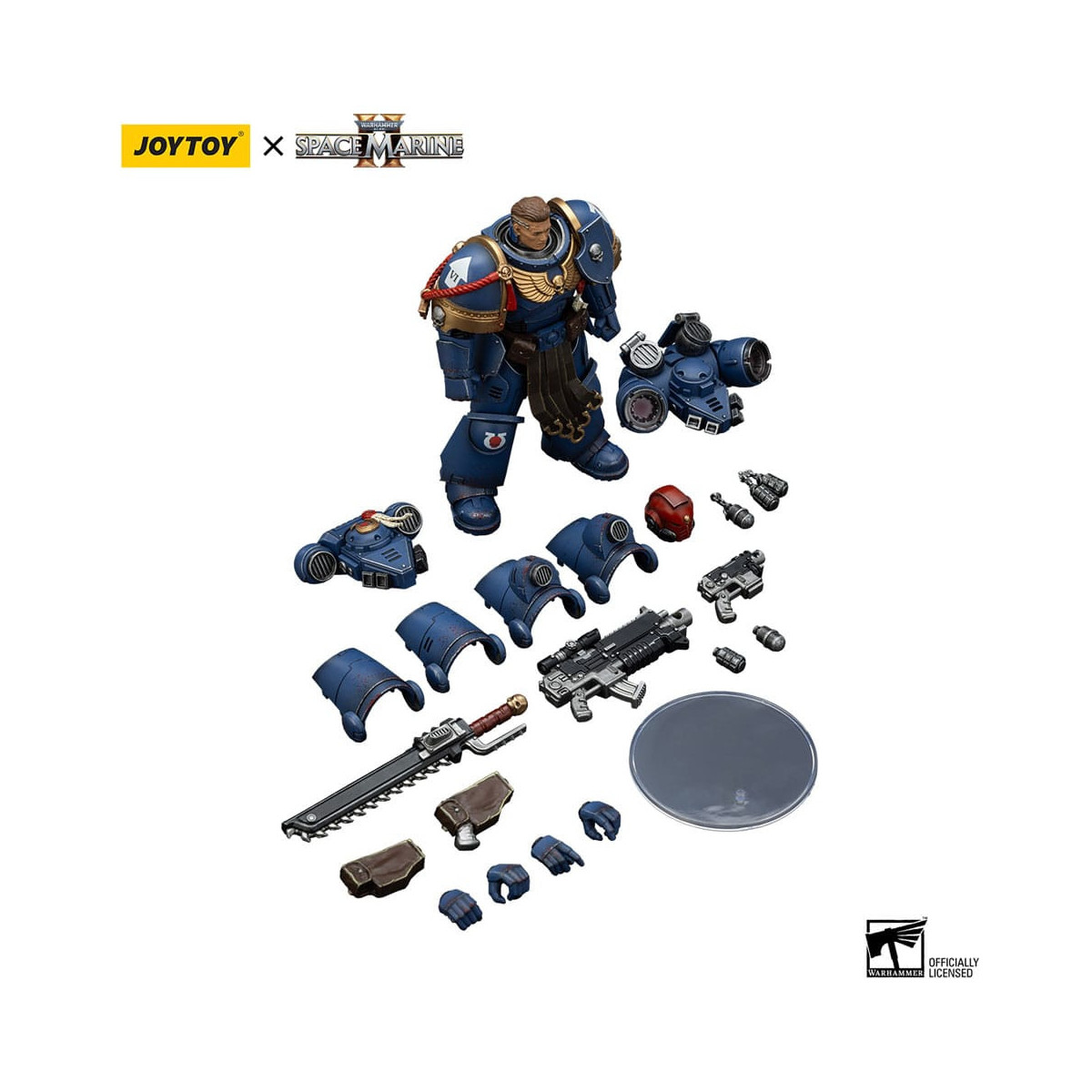 JoyToy - Marines Espaciales II - Ultramarines Sargento Gadriel Edición Coleccionista 1/18 - Warhammer 40000