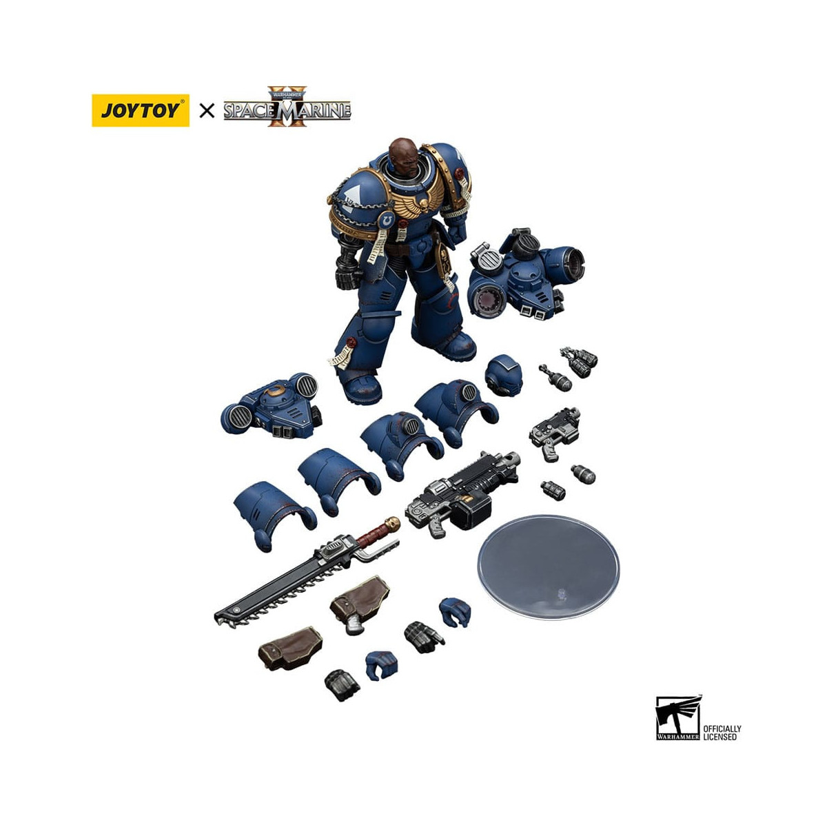 JoyToy - Marines Espaciales II - Ultramarines Hermano Chairon Edición Coleccionista 1/18 - Warhammer 40000