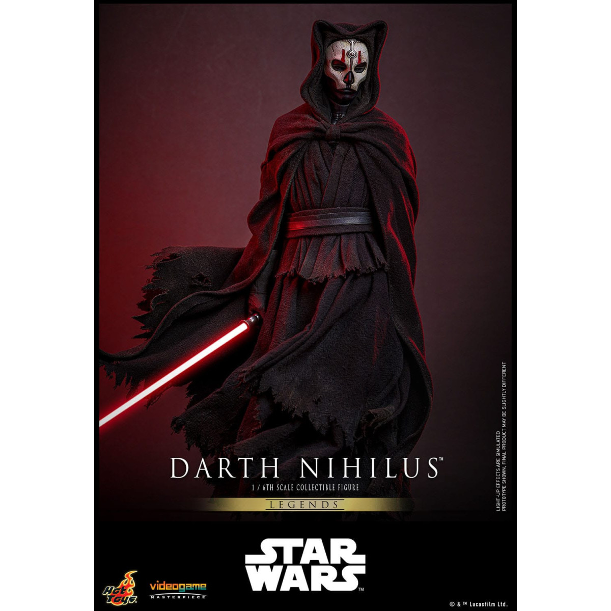 Hot Toys Star Wars Legends - Darth Malgus Obra Maestra Videojuego 1/6
