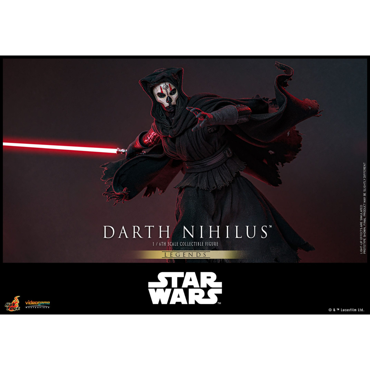 Hot Toys Star Wars Legends - Darth Malgus Obra Maestra Videojuego 1/6