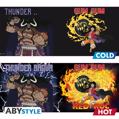 ABYstyle - One Piece - Taza termo-reactiva 460 ml - Luffy vs Kaido