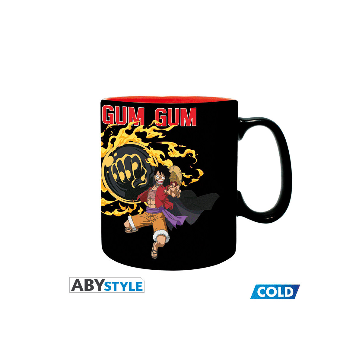 ABYstyle - One Piece - Taza termo-reactiva 460 ml - Luffy vs Kaido
