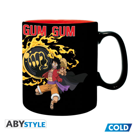 ABYstyle - One Piece - Taza termo-reactiva 460 ml - Luffy vs Kaido