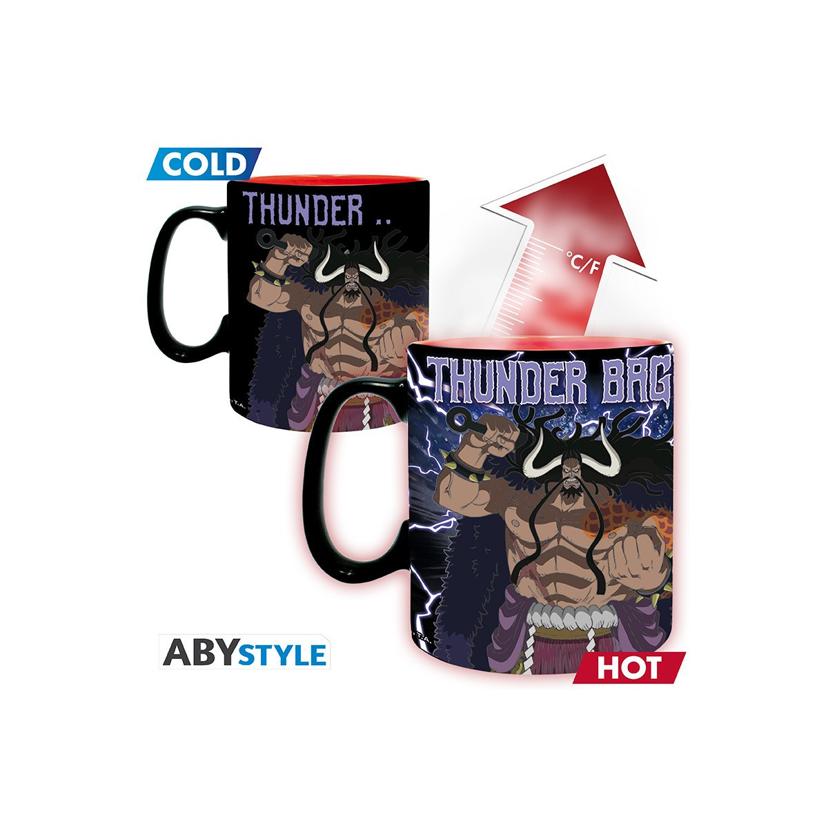 ABYstyle - One Piece - Taza termo-reactiva 460 ml - Luffy vs Kaido
