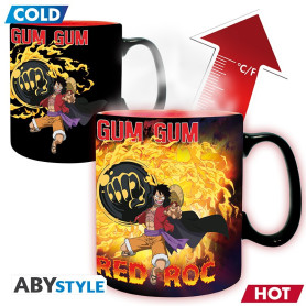 ABYstyle - One Piece - Taza termo-reactiva 460 ml - Luffy vs Kaido