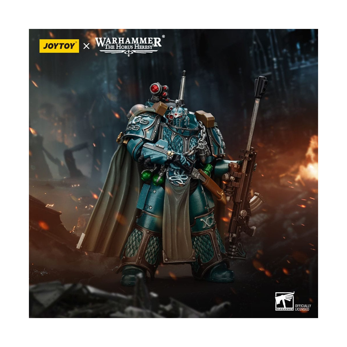 Joytoy - Warhammer - Alpha Legion - Exodus El Que Es Muchos Con Rifle De Francotirador Y Daga De Poder - La Herejía De Horus
