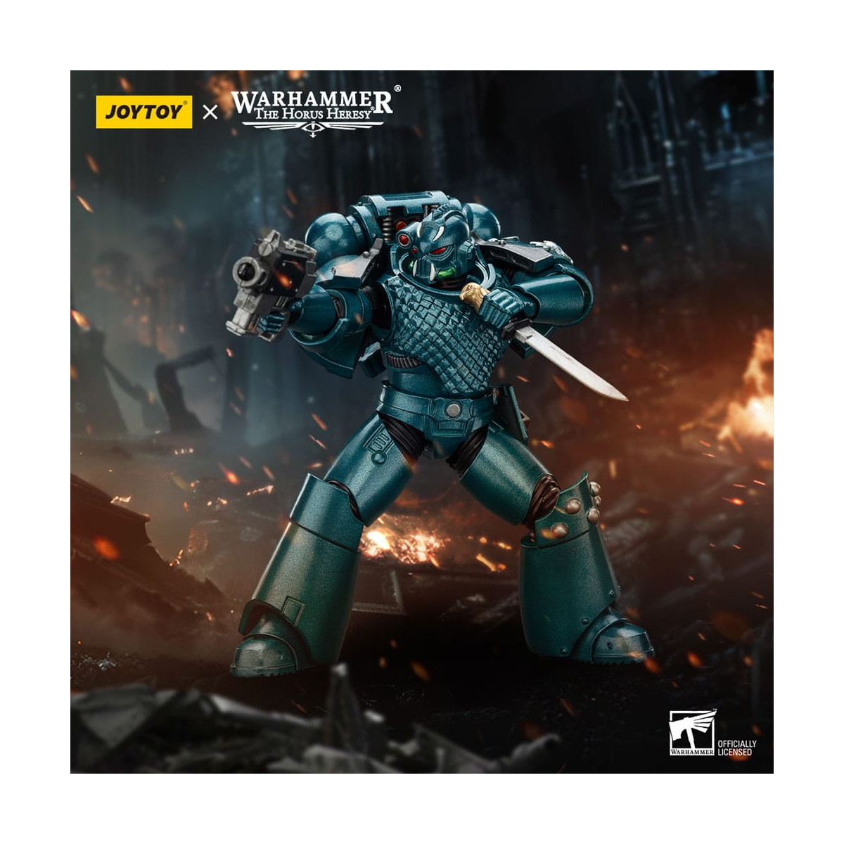 Joytoy - Warhammer - Alpha Legion - Headhunter Con Banestrike Combi-Bolter Y Power Dagger - La Herejía de Horus