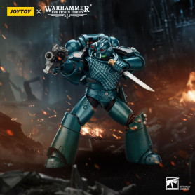 Joytoy - Warhammer - Alpha Legion - Headhunter Con Banestrike Combi-Bolter Y Power Dagger - La Herejía de Horus