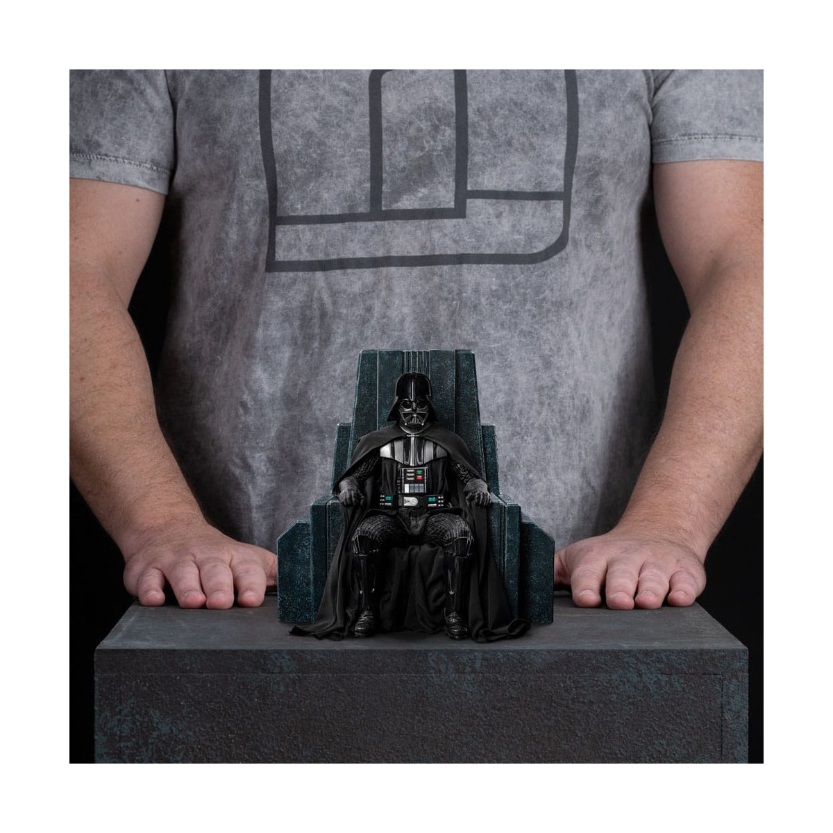 IRON STUDIOS - Darth Vader en el Trono Arte Escala 1/10 - Star Wars: Obi-Wan Kenobi