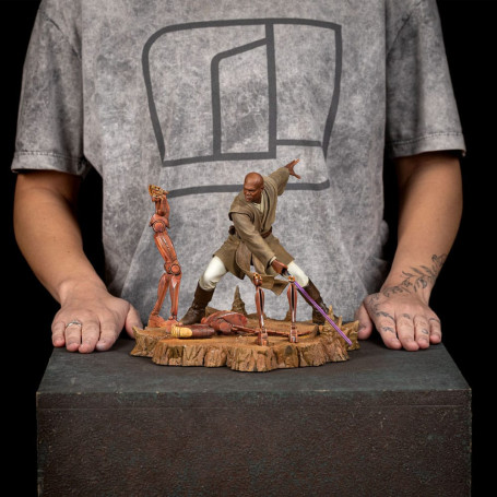 IRON STUDIOS - Mace Windu Art Scale 1/10 - Star Wars: Attack ot the Clones