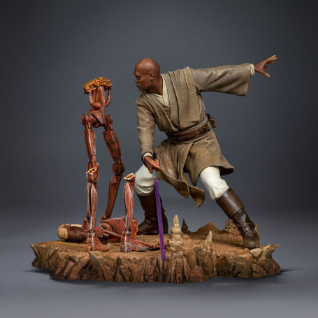 IRON STUDIOS - Mace Windu Art Scale 1/10 - Star Wars: Attack ot the Clones