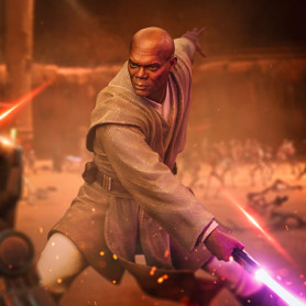 IRON STUDIOS - Mace Windu Art Scale 1/10 - Star Wars: Attack ot the Clones