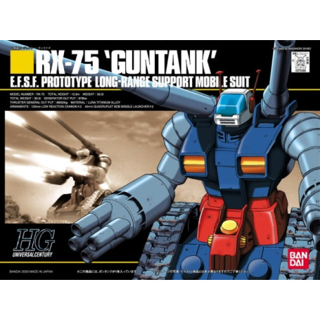 Bandai - Gunpla - Gundam 1/144 HG - RX-75 GUNTANK - Mobile Suit Gundam - UC