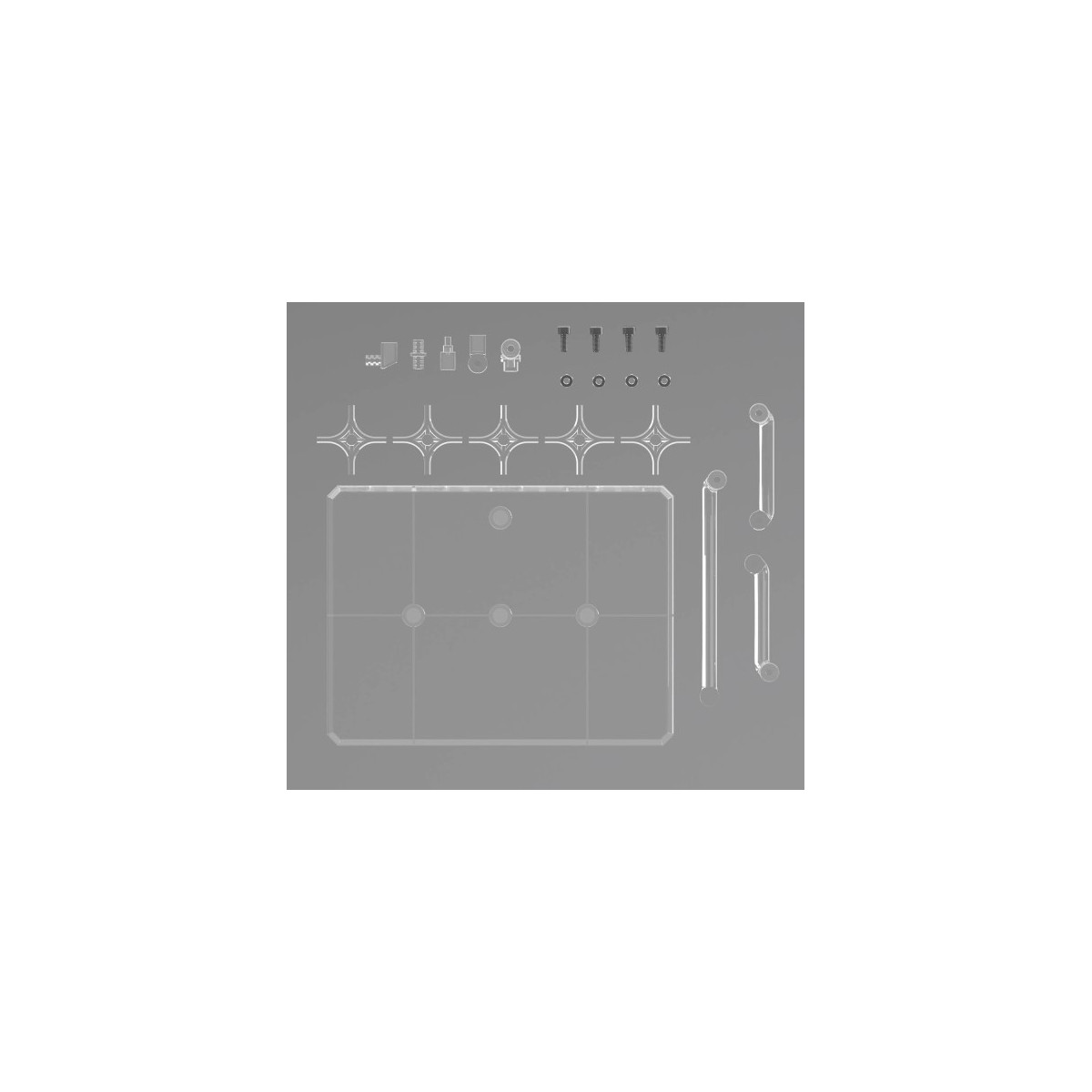Bandai - Gunpla - Gundam Acción Base 8 Clear (1/100)