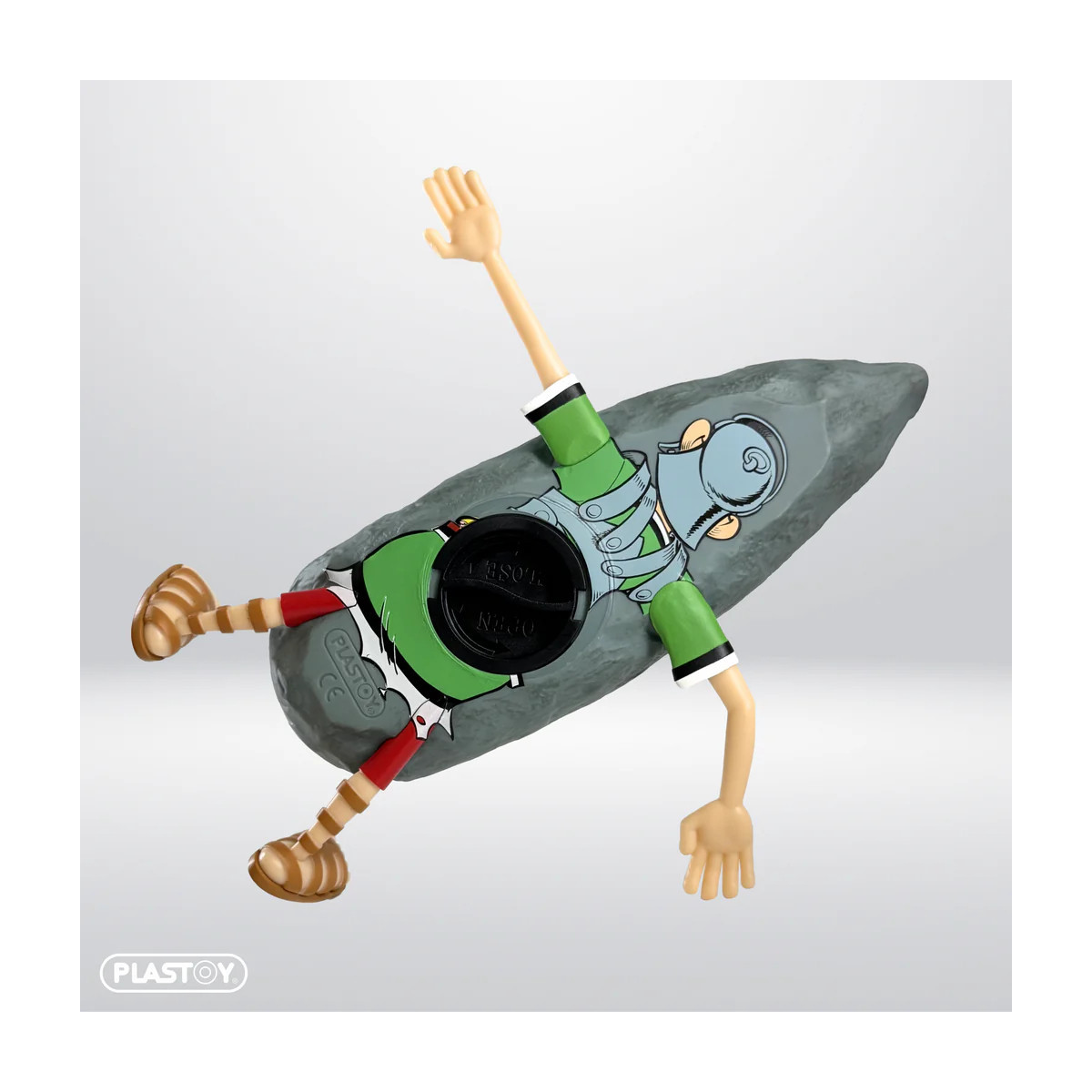 Plastoy Astérix hucha - IDÉFIX ET LE ROMAIN ÉCRASÉ