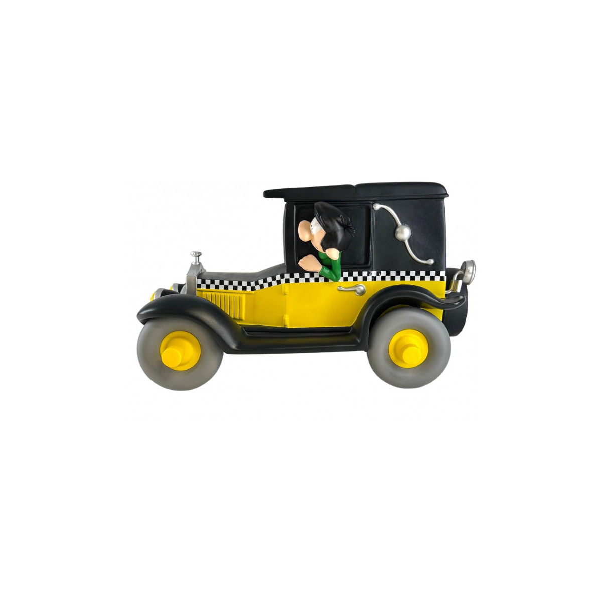Plastoy Tirelire Gaston Lagaffe - Gaston Lagaffe y su Taxi Fiat 509