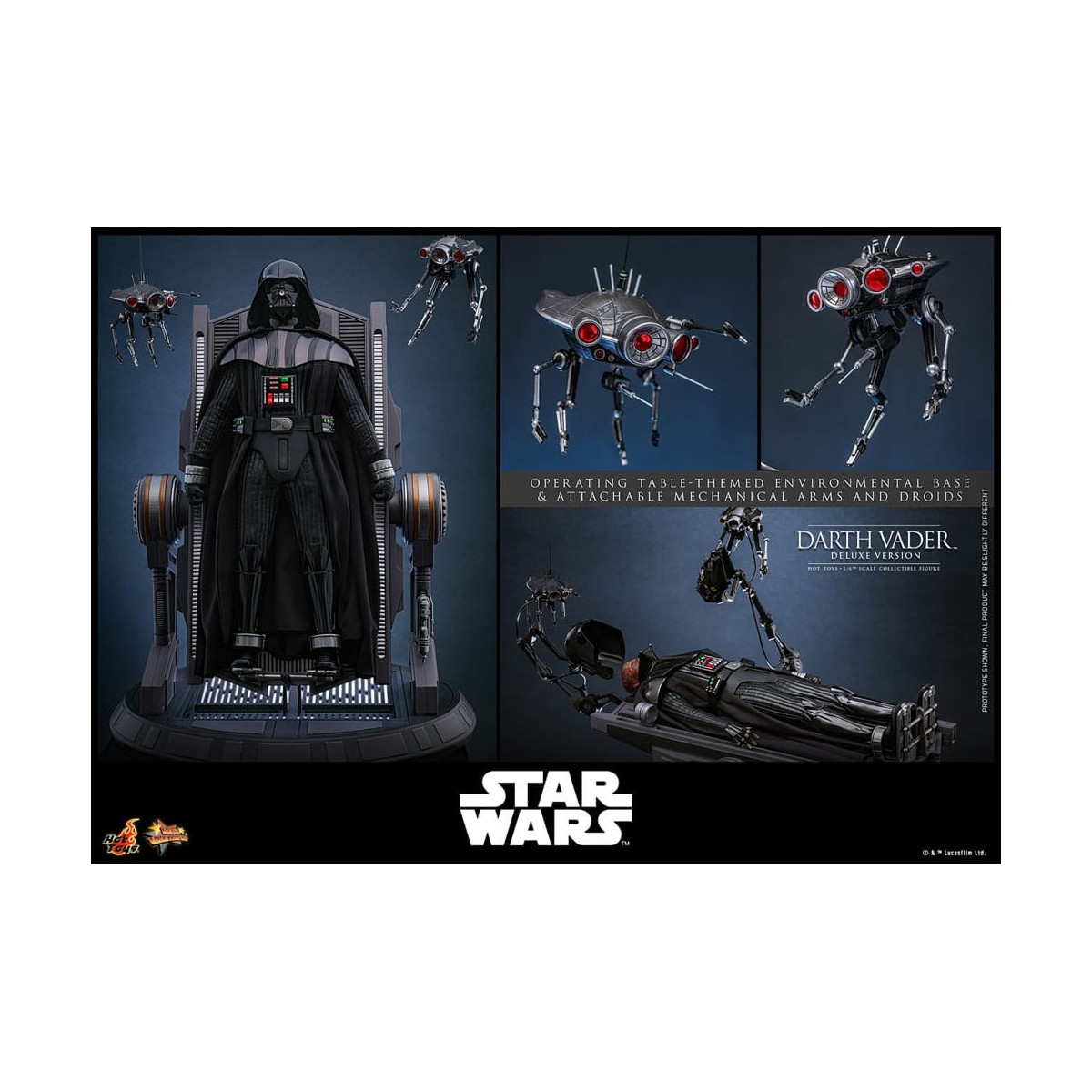 Hot toys Star Wars: Darth Vader Versión Deluxe MMS 1/6 - Episodio III: La Venganza de los Sith