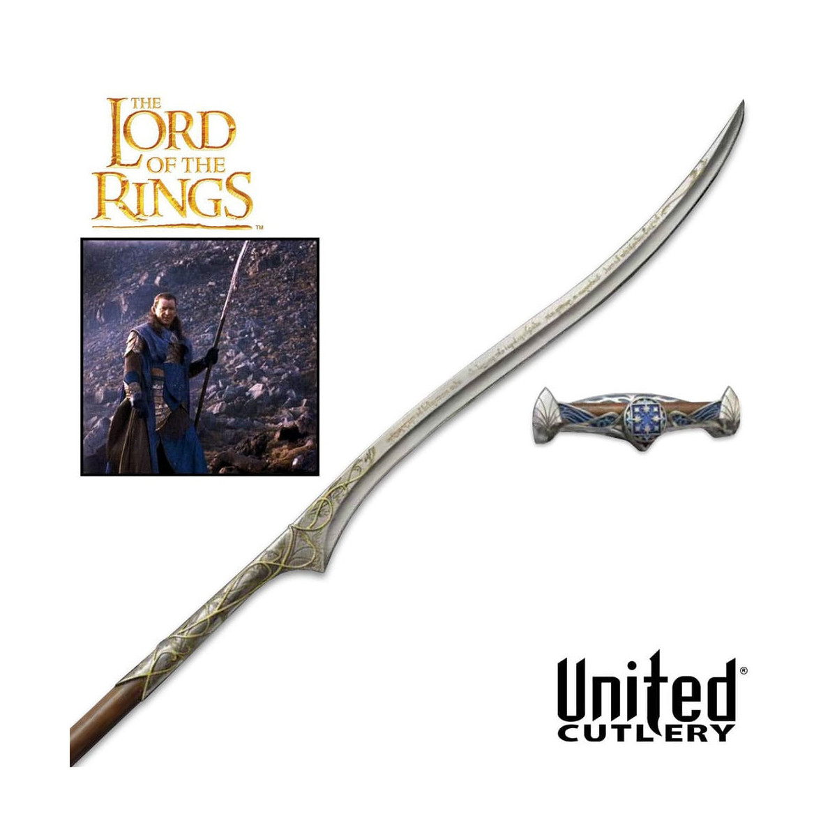 United Cutlery LOTR Aiglos Lanza de Gil-Galad - Aeglos Spear of Gil-Galad - El Señor de los Anillos