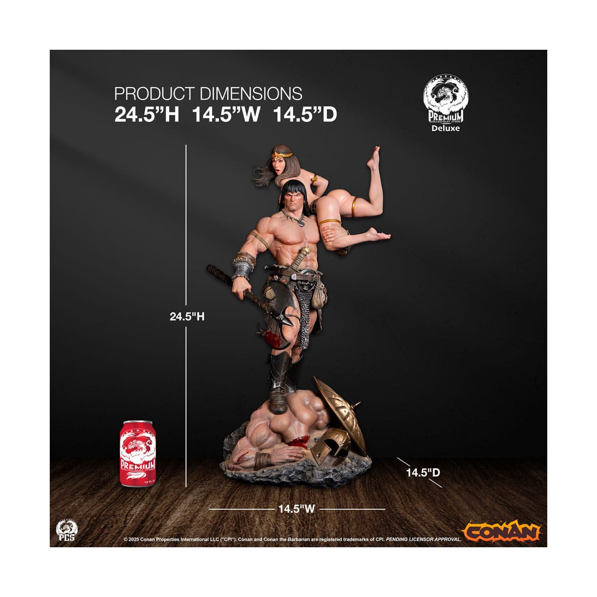 Premium Collectibles Studio PCS - Conan el Bárbaro Edición Deluxe 1/4