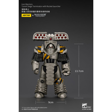 Joytoy - Warhammer - Iron Warriors Tyrant Siege Terminator Squad - Tyrant Siege Terminator con Lanzacohetes