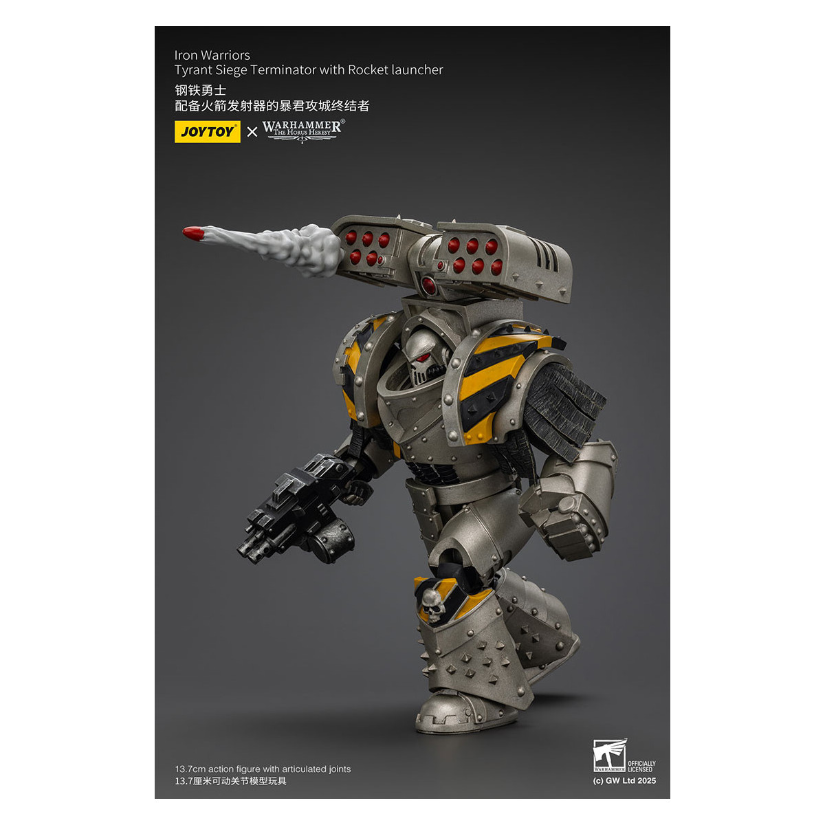 Joytoy - Warhammer - Iron Warriors Tyrant Siege Terminator Squad - Tyrant Siege Terminator con Lanzacohetes
